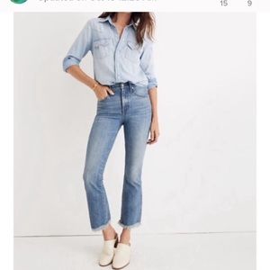 Madewell cali Demi boot raw hem